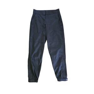 Athleta Black Radiant Satin Jogger Pant Womens‎ Size 2 Dressy Casual Streetwear